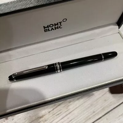 Montblanc Meisterstuck 163 Black And PLATINUM Rollerball Pen Germany - Authentic • $95