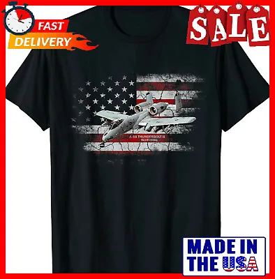 $7.90 • Buy US Military Jet A-10 Warthog US Warplane Fighter Jet Vintage T-Shirt Size S-5XL