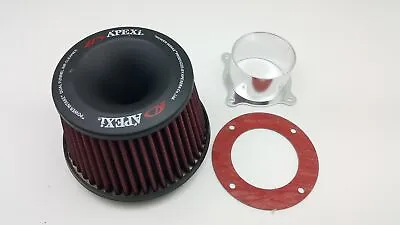 Apexi Style Car Power Flow Air Filter Unit Intake Suction Kit 3inch 76mm Adaptor • $32.99