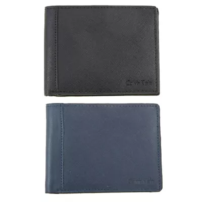 $26.59 • Buy Calvin Klein Men's Wallet 7967096 CK Classic Leather ID Card Passcase
