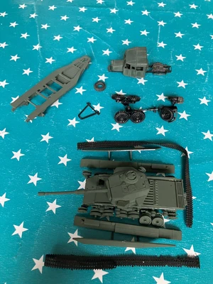 £0.99 • Buy 1/72 PART BUILT Airfix Kit TANK & TRANSPORTER British ARMY For Spares Or Repair