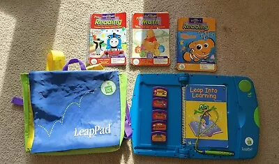 LeapFrog LeapPad Learning System With Books Cartridges And Carry Bag • £39.99