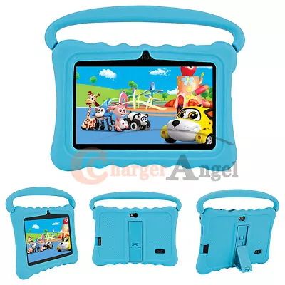 64GB 7  HD Kids Google Tablet PC Dual Camera Quad-core Bundle Case Android 9.0 • $53.90