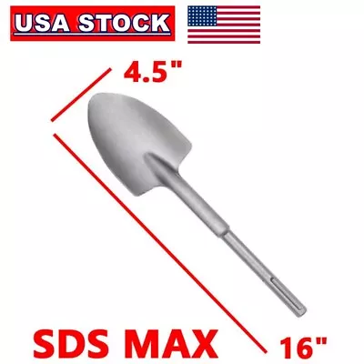 Clay Spade Scoop Shovel Drill Bit SDS Max Jack Hammer Demolition Chisel Bits  • $41.99