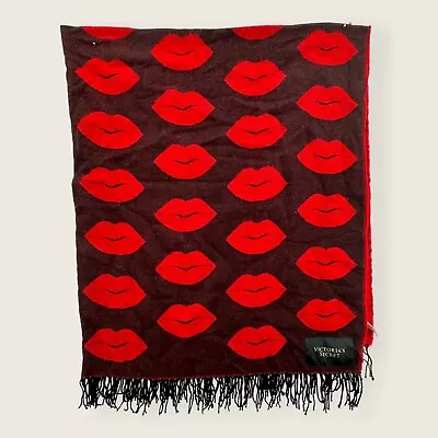 Victoria's Secret Lips Kiss Throw Blanket 50 X 60'' 2017 Fringe • $17.99