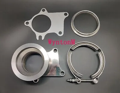 T3 (5 Bolts)  Turbo 2.5  Downpipe FLANGE To 3   V Band Kit Outlet + SS Gasket • $48.95