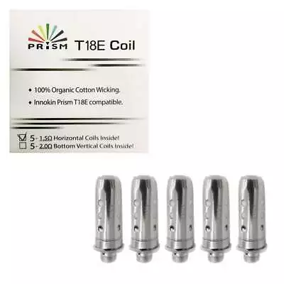 GENUINE INNOKIN T18 E ENDURA PRISM COILS T18 II 5 Or 10 PACK - FREE SHIPPING UK • £15.99