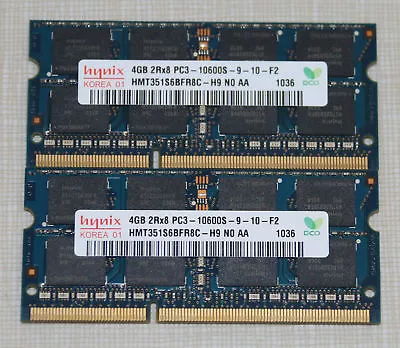 8gb 2x4gb Ddr3 Pc3 10600 1333mhz Laptop Ram Memory Upgrade Kit 204-pin Apple Mac • £17.99