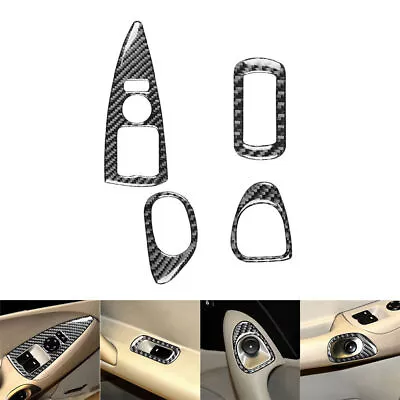 For Chevrolet Corvette C6 2005-2007 Carbon Fiber Car Door Control Cover Trim 4* • $23.57