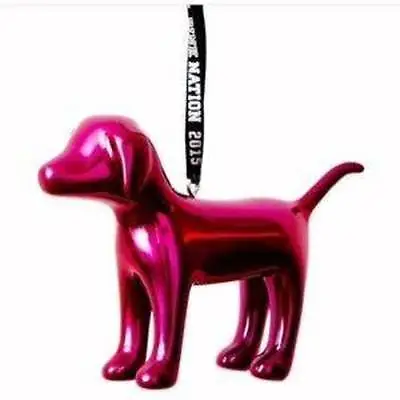 Victorias Secret Pink Glass Mini Dog Ornament LIMITED EDITION In Box NWT • $192.95