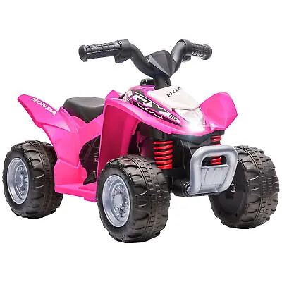 AIYAPLAY Honda Licensed Kids Electric Quad Bike 6V ATV Ride On 1.5-3 Years Pink • £59.99