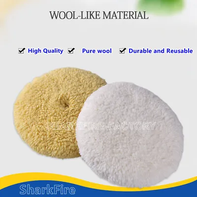 7 Inch Wool Buffing Pads100% Natural Wool Double Side Compound Cutting Polishing • $26