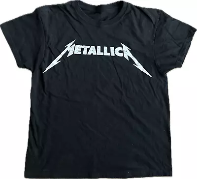 Official Licensed Black Metallica Metal Rock Band Women's T-shirt Size Medium • $11.50