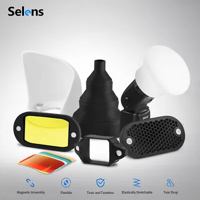 Selens Magnetic Flash Accessories Modifier Honeycomb Grid Gel Filter Universal • $52.59