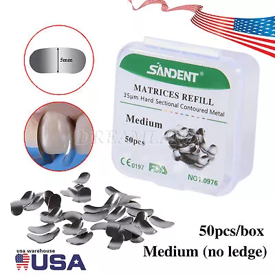 35μm Medium Dental Wave Shape Metal Matrice Contoured Sectional Matrix Band • $3.99