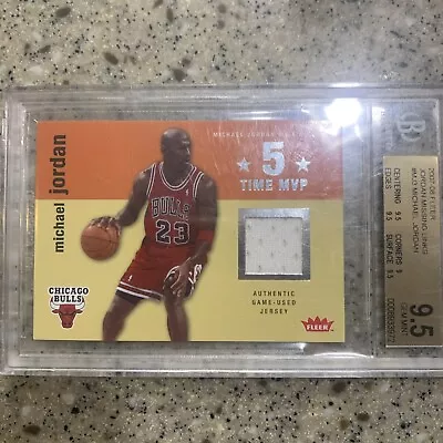 2007-08 Michael Jordan Jordan Missing Links Game Used Patch BGS 9.5 • $500