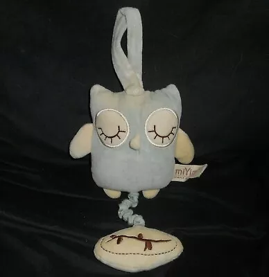 Miyim Organic Baby Musical Owl Crib Pull Handle Stuffed Animal Plush Toy Lovey • $30