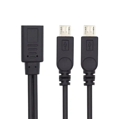 Splitter Mini USB 2.0 Female DC 5V To Dual Mini USB 5Pin Male Extension Cable • $5.56