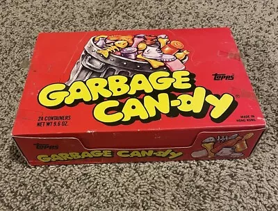 VINTAGE 1988 Topps Garbage Can-dy Box Candy Can Pail 24 CT Display Unopened L25 • $135