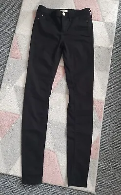 £14.99 • Buy Womens River Island Molly Skinny Jeans Black Gold Size UK 8L EU 34L BNWOT