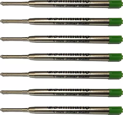 Parker Compatible Ink Pen Refills G2 Ballpoint Pens 1.0mm Medium Green Colour *5 • £2.99