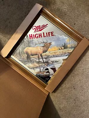 Miller High Life Mirror Elk Nib Rare • $135