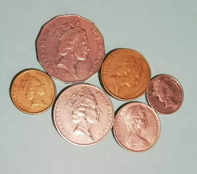 1997 Australian Coin - $2 $1 50 Cent 20 Cent 10 Cent And 5 Cent Coins • $9.90