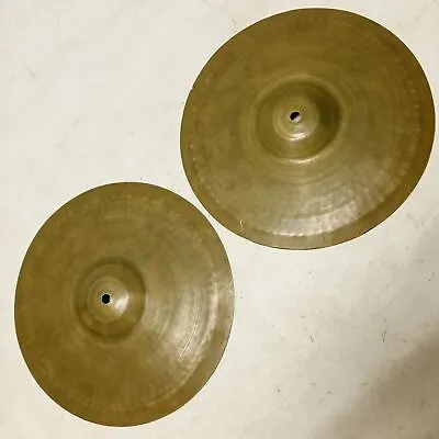Zildjian 12  30s Hi-Hats 722g/768g *Signed* Cymbals B20 Avedis USA Vintage Set A • $195