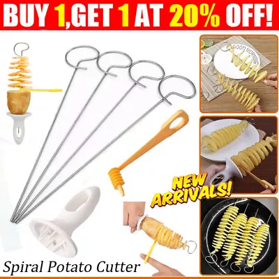 Potato Twister Spiral Cutter Cucumber Slicer Vegetable Spiralizer Gadget Kitchen • £4.79