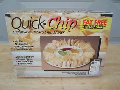 Quick Chip - Microwave Potato Chip Maker - Fat Free Chips Fries Tortillas  - NEW • $13.99