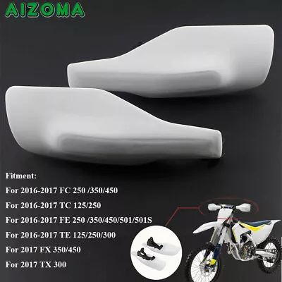 Dirt Bike Motorcycle White Hand Guard Handguards For FC FE TE TC 125 250 16-17 • $19.65