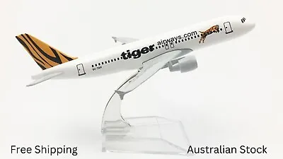 TIGER A320 Model Airbus Boeing Aircraft Diecast Model 16cm 1:400 Scale • $18.95