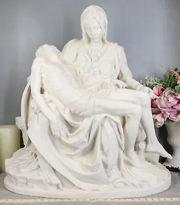 Large Michelangelo Vatican Catholic Reproduction Of La Pieta Statue 18.25 Tall • $149.99