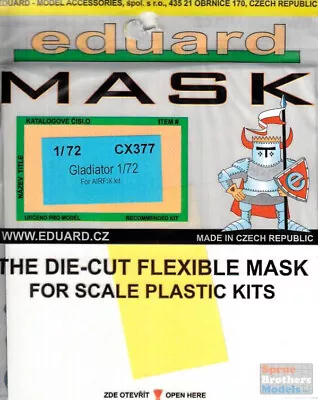 EDUCX377 1:72 Eduard Mask - Gladiator (AFX Kit) • $13.24