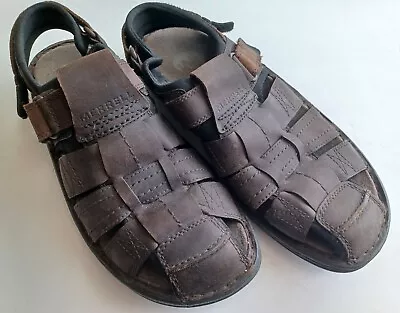 Merrell World Impulse Men's Bracken Brown Leather Casual Sandal/Shoes Size 10 • $19.99