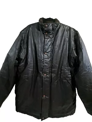 Versace Couture Distressed Leather Jacket Mens XL • $57.80