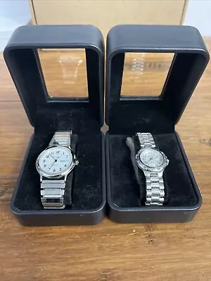 Lot Of Two Vintage Medana Calendar Watch Watches Men’s Women’s NOS EUC Japan • $65