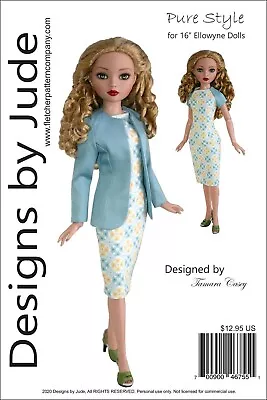 Pure Style Doll Clothes Sewing Pattern For 16  Ellowyne Wilde Tonner • $12.95