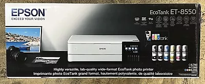 Epson EcoTank Photo ET-8550 Color Inkjet All-In-One Printer - White • $610