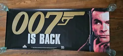 Rare SEAN CONNERY JAMES BOND 007 IS BACK Original US Movie Vinyl Banner • $49.99