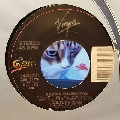 Culture Club Karma Chameleon ~ 1983 Epic/Virgin 45 +sleeve • $3.77