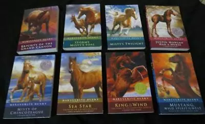 8 MARGUERITE HENRY HORSE Children Book LOT Girl Animal Series Misty Stormy Set • $19.95