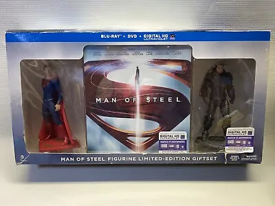 2013 Man Of Steel Figurine Limited Edition Gift Set BluRay + DVD (Box Wear) New • $17.43