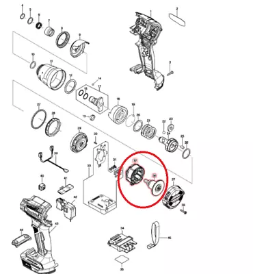 Makita Japan TD172DZ Series Repair Parts  Armature Part  Replacement • £38.16