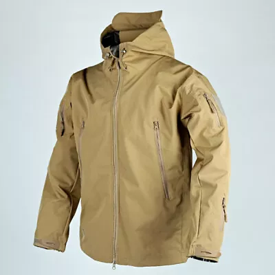 Mens Jacket Military Tactical Waterproof Soft Shell Work Windbreaker Coat • $30.68