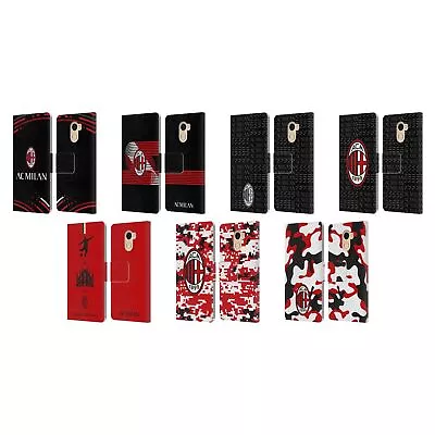 Official Ac Milan Crest Patterns Leather Book Case For Wileyfox & Essential • $17.55