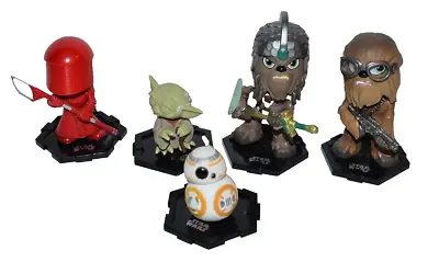 Star Wars Last Jedi Mystery Mini Bobble Figure Lot Chewbacca Yoda Droid 5pc • $20.25