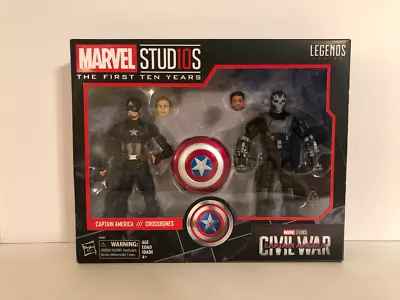 New Marvel Legends Civil War Captain America Vs Crossbones (Free Shipping) • $120