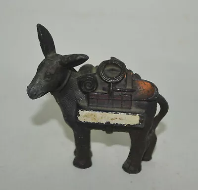 Vintage Cast Metal Prospector Pack Donkey Burro Figurine 2.25  • $10