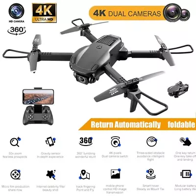 NEW V22 RC Drone With 1080P Dual Camera WIFI FPV Drone Foldable RC Quadcopter • $49.90